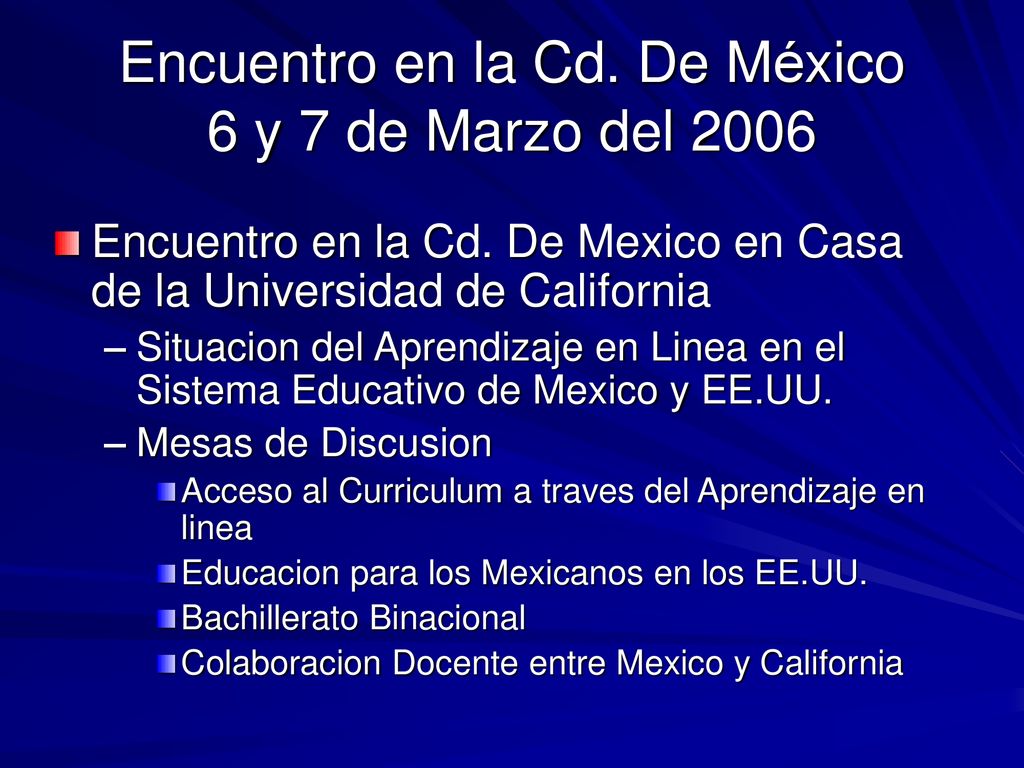 Encuentro en la Cd. De México 6 y 7 de Marzo del 2006