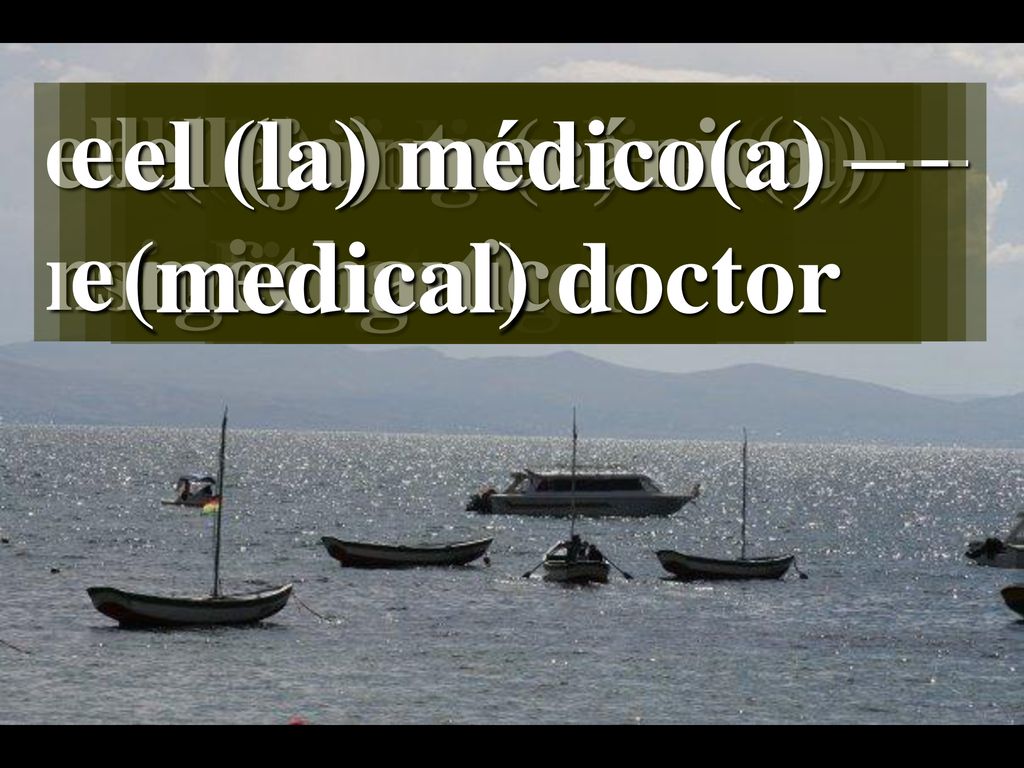 el (la) enfermero(a) – nurse. el (la) ingeniero(a) – engineer. el (la) enfermo(a) – sick person.