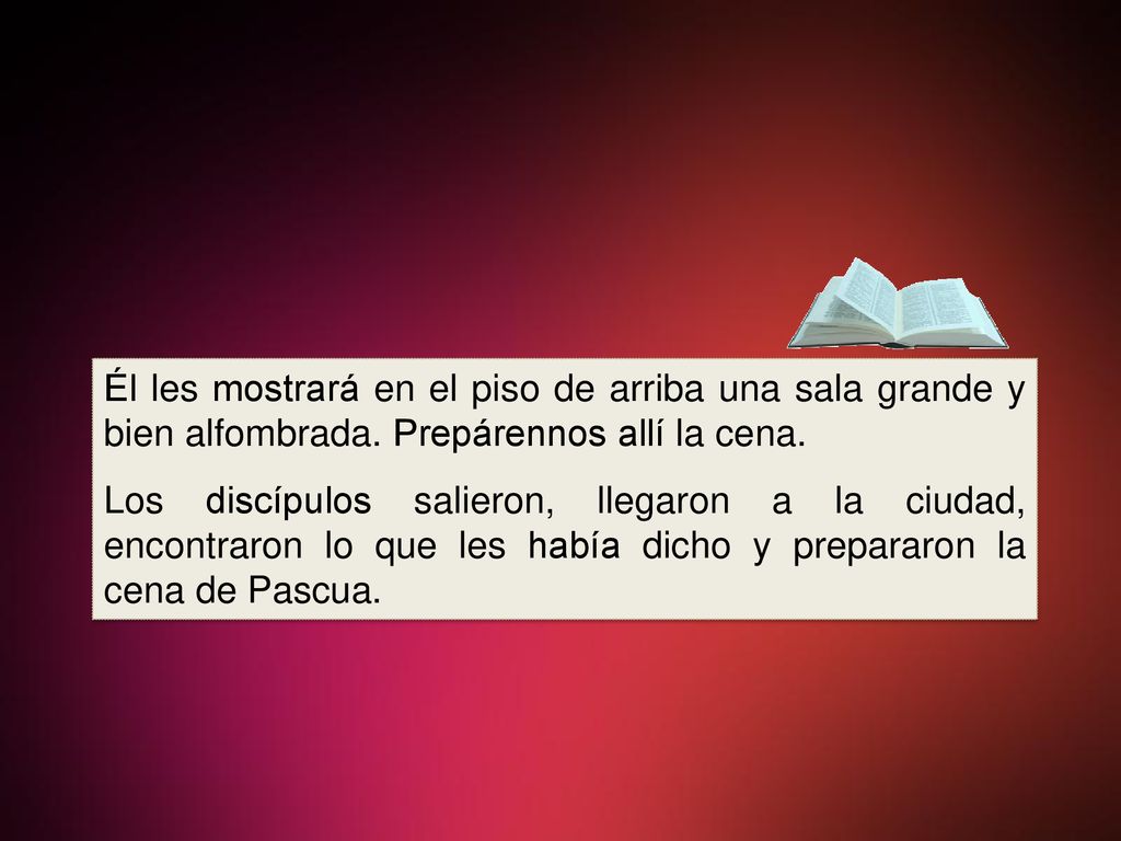 Él les mostrará en el piso de arriba una sala grande y bien alfombrada