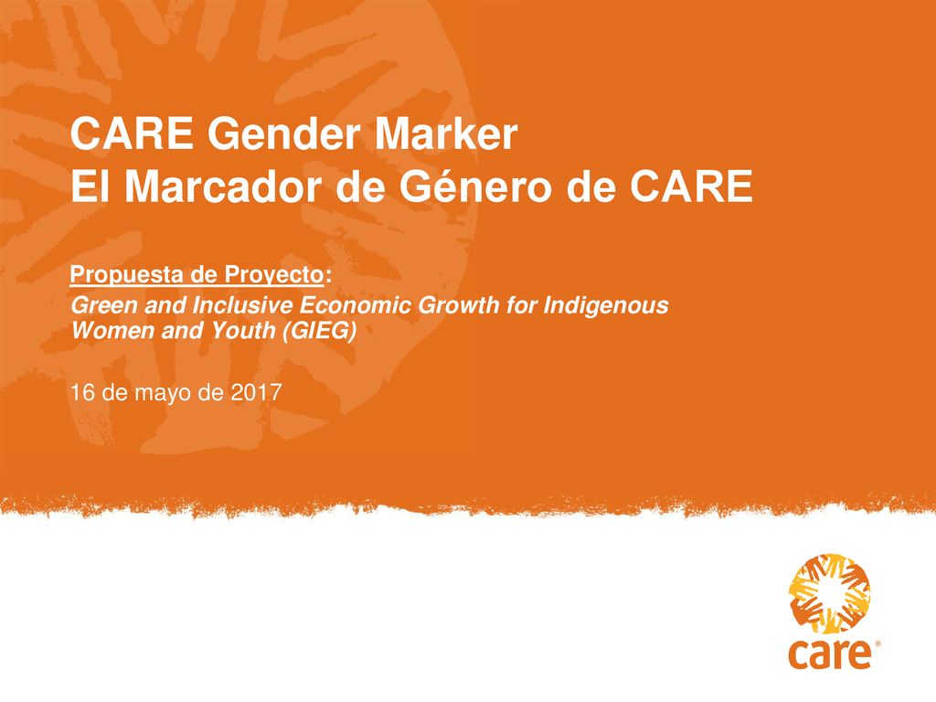 CARE Gender Marker El Marcador de Género de CARE