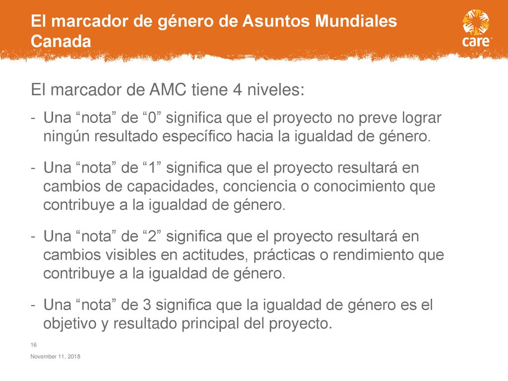 El marcador de género de Asuntos Mundiales Canada