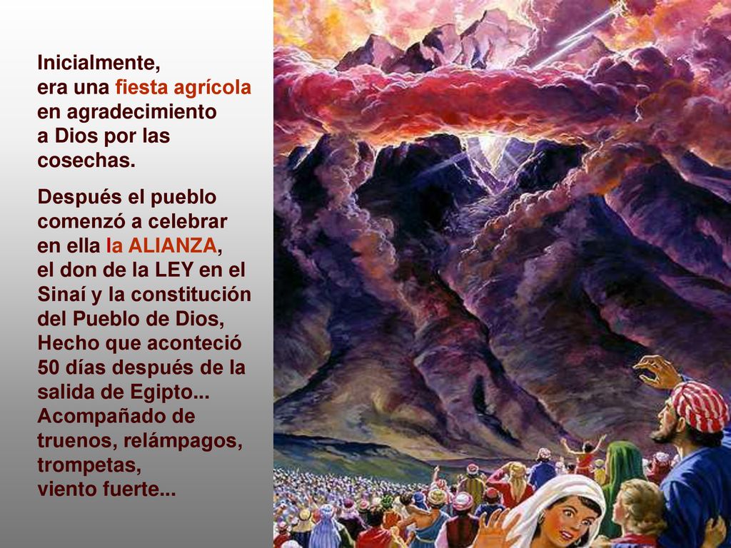 Inicialmente, era una fiesta agrícola en agradecimiento. a Dios por las cosechas. Después el pueblo.