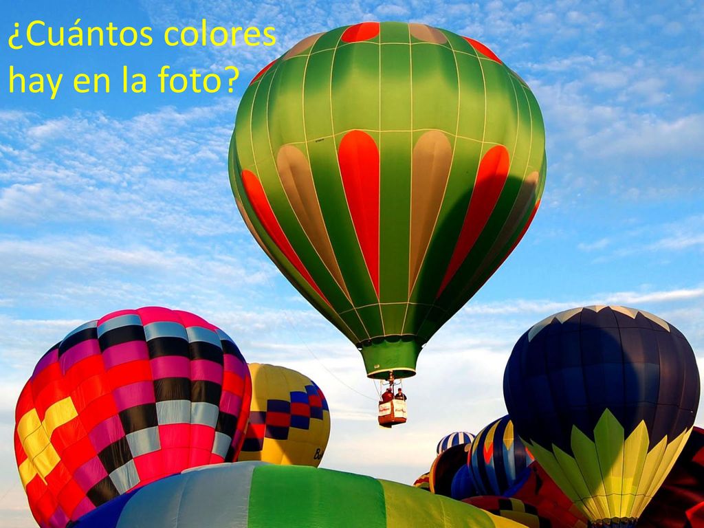¿Cuántos colores hay en la foto