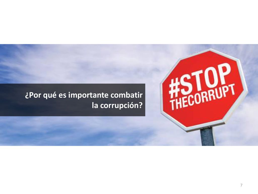 ¿Por qué es importante combatir la corrupción