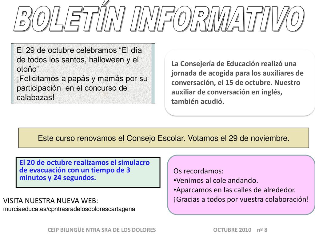 CEIP BILINGÜE NTRA SRA DE LOS DOLORES OCTUBRE 2010 nº 8