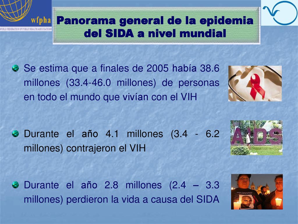 Panorama general de la epidemia del SIDA a nivel mundial