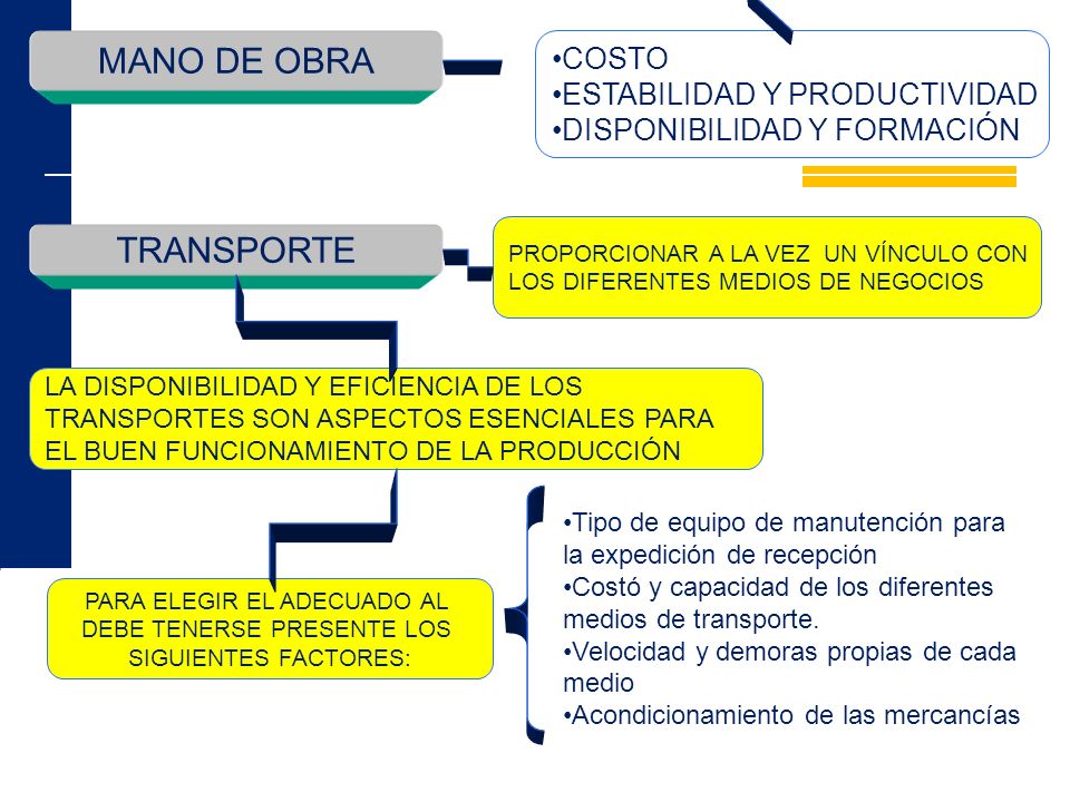 MANO DE OBRA TRANSPORTE COSTO ESTABILIDAD Y PRODUCTIVIDAD