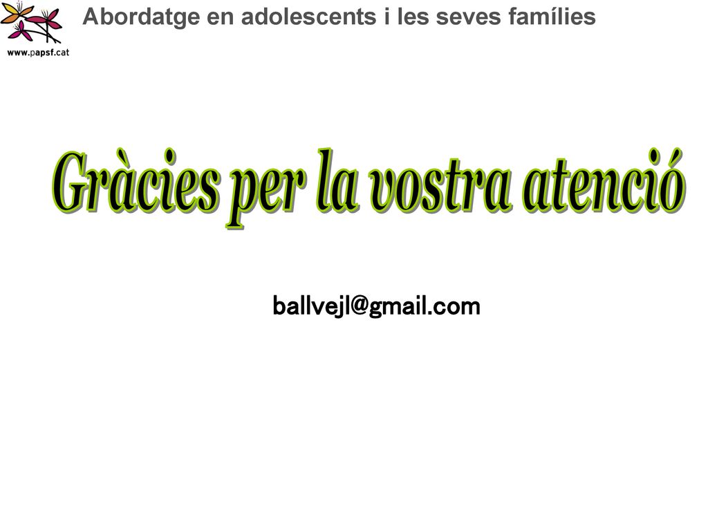 Gràcies per la vostra atenció