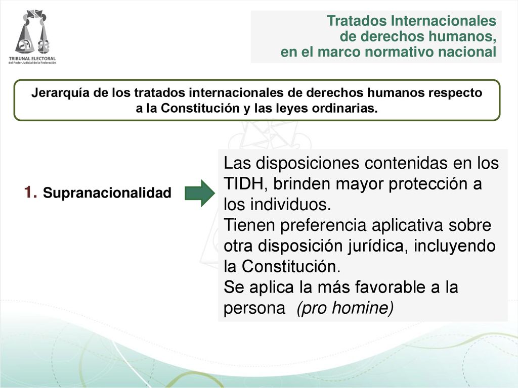 Se aplica la más favorable a la persona (pro homine)
