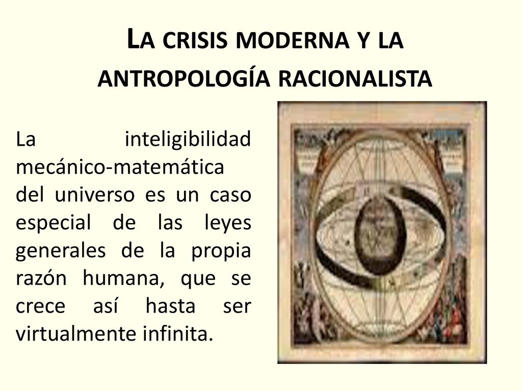 La crisis moderna y la antropología racionalista