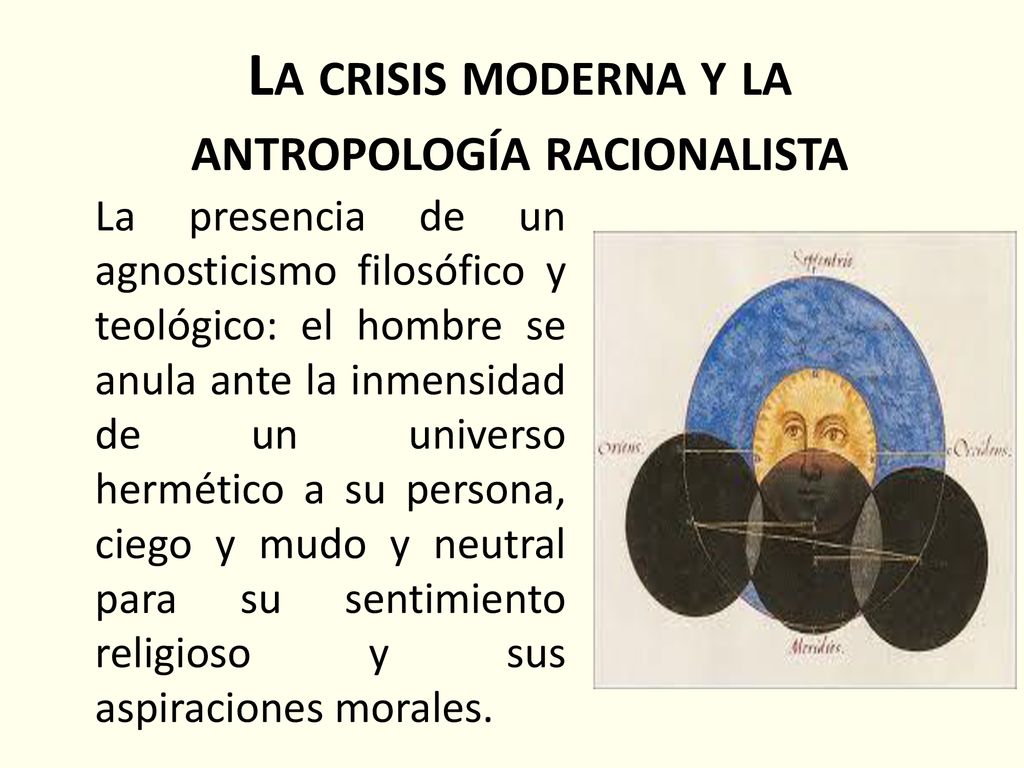 La crisis moderna y la antropología racionalista