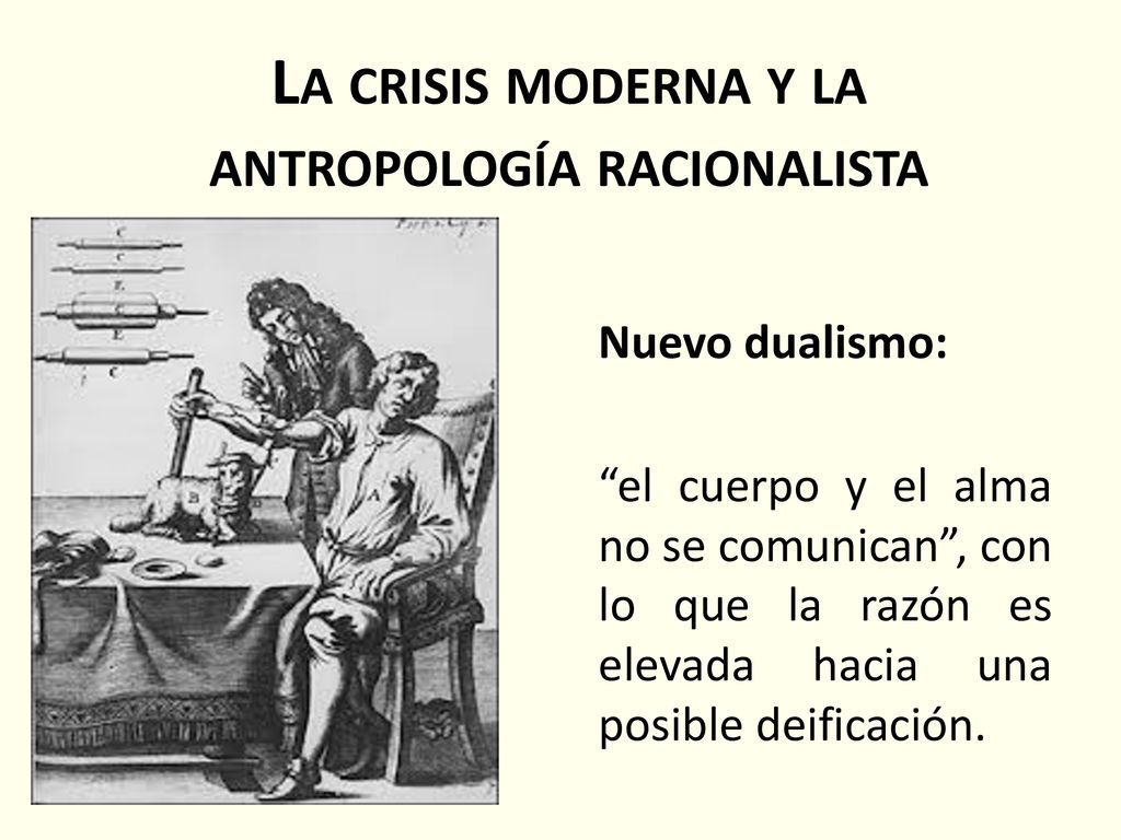 La crisis moderna y la antropología racionalista