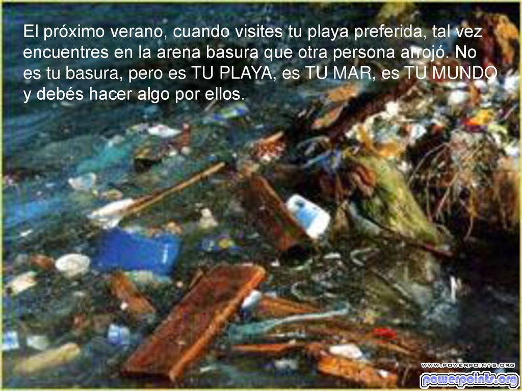 El próximo verano, cuando visites tu playa preferida, tal vez encuentres en la arena basura que otra persona arrojó.