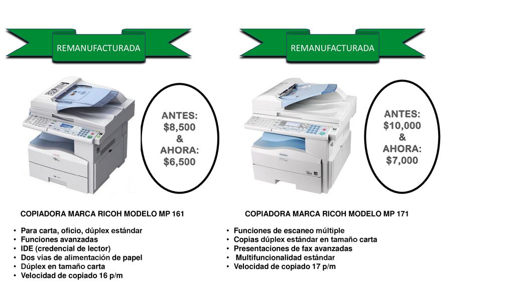 ANTES: $10,000 & AHORA: $7,000 ANTES: $8,500 & AHORA: $6,500