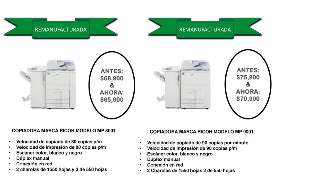 ANTES: $75,900 & AHORA: $70,000 ANTES: $68,900 & AHORA: $65,900