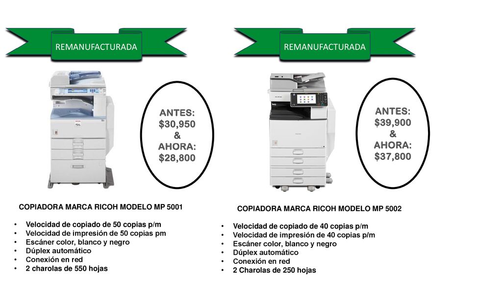 ANTES: $39,900 & AHORA: $37,800 ANTES: $30,950 & AHORA: $28,800