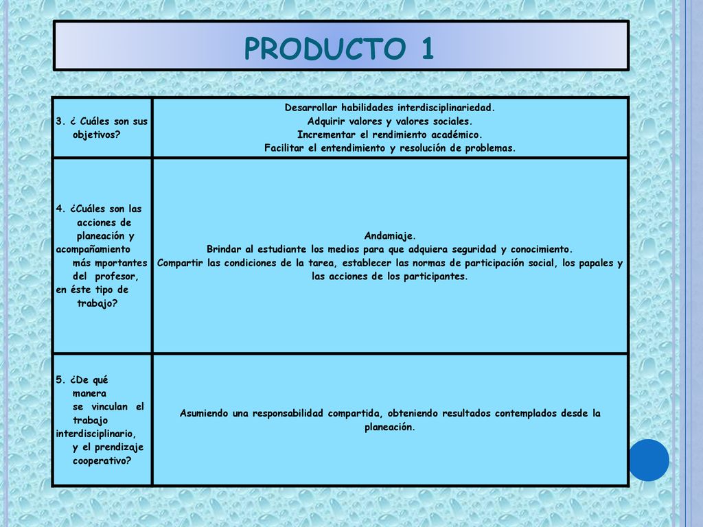 PRODUCTO 1 3. ¿ Cuáles son sus objetivos