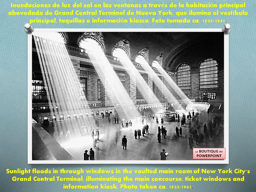 Inundaciones de luz del sol en las ventanas a través de la habitación principal abovedada de Grand Central Terminal de Nueva York, que ilumina el vestíbulo principal, taquillas e información kiosco. Foto tomada ca