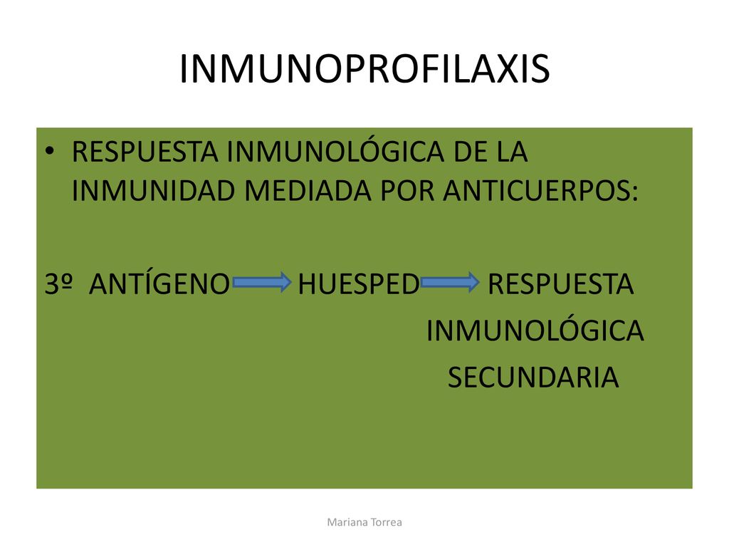 INMUNOPROFILAXIS RESPUESTA INMUNOLÓGICA DE LA INMUNIDAD MEDIADA POR ANTICUERPOS: 3º ANTÍGENO HUESPED RESPUESTA.