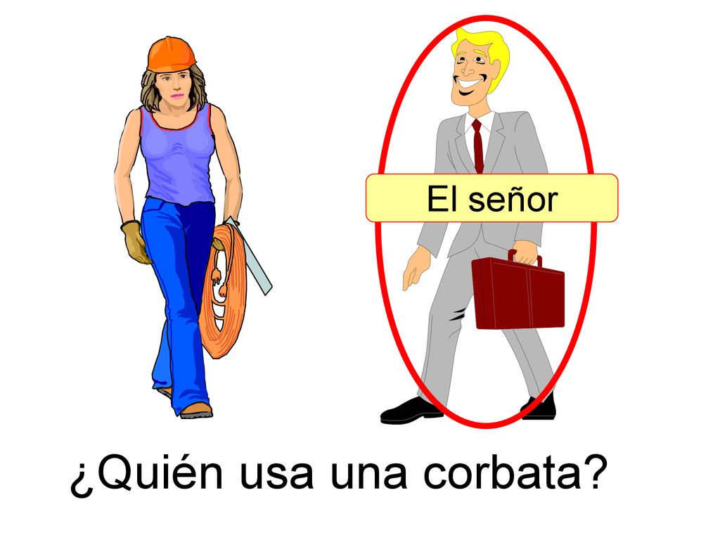 El señor ¿Quién usa una corbata