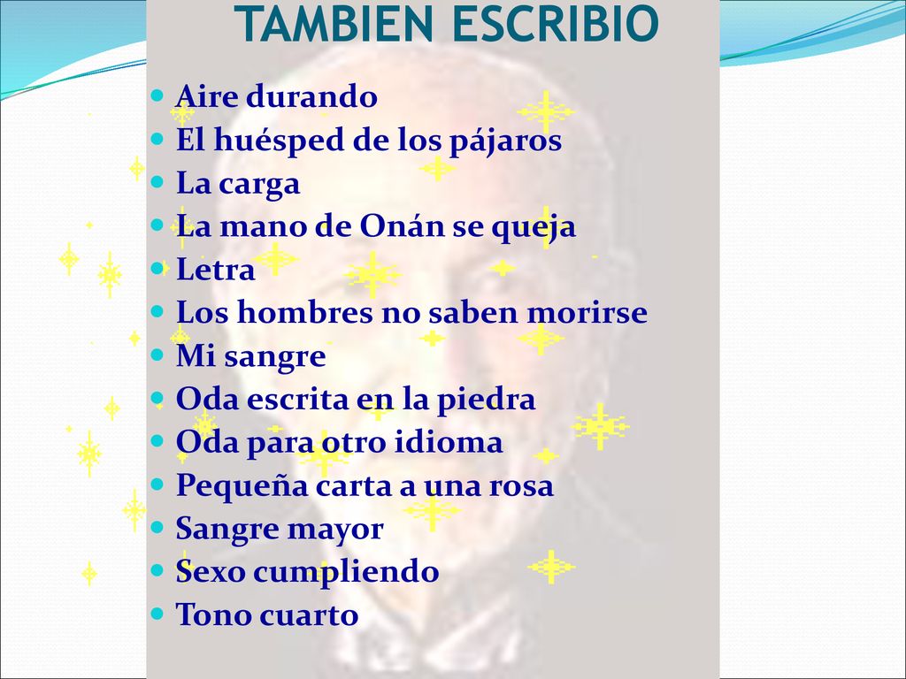 TAMBIEN ESCRIBIO Aire durando El huésped de los pájaros La carga