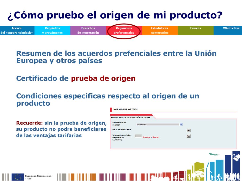 ¿Cómo pruebo el origen de mi producto