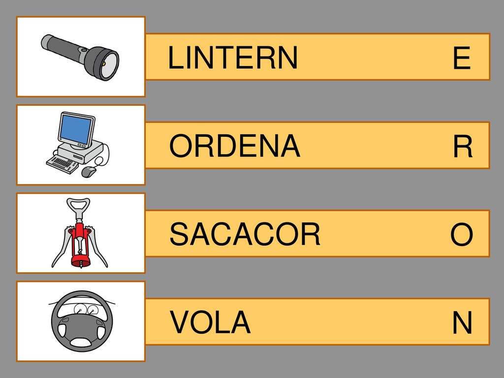 LINTERN E ORDENA R SACACOR O VOLA N