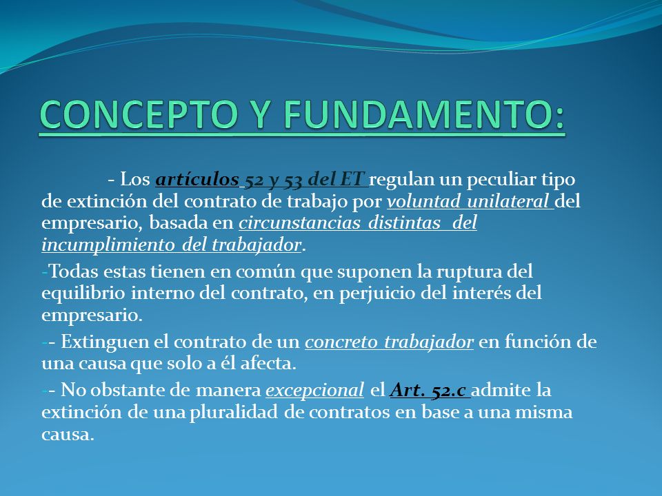 CONCEPTO Y FUNDAMENTO: