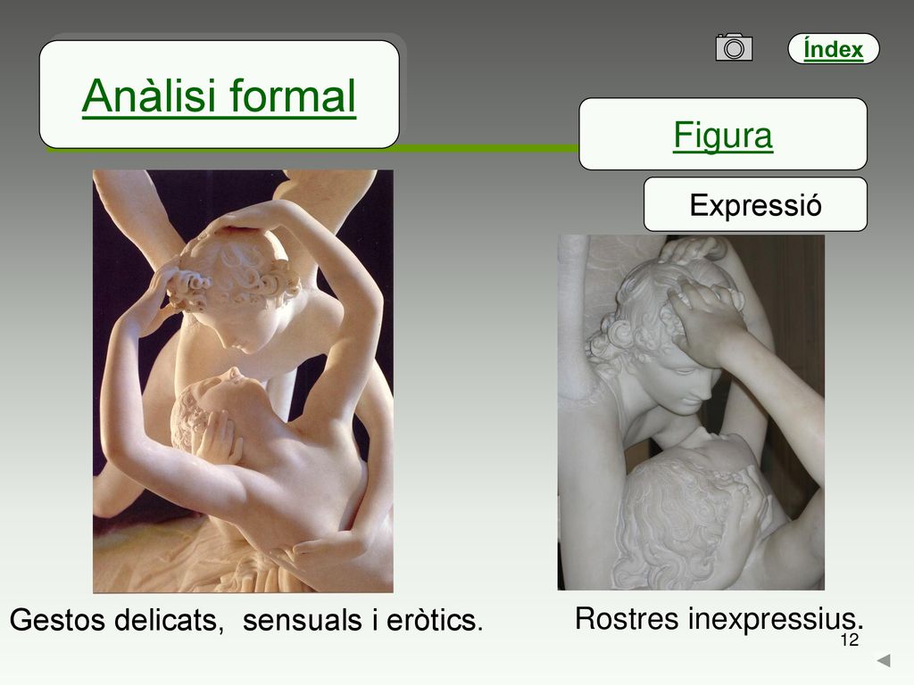 Anàlisi formal Figura Expressió Gestos delicats, sensuals i eròtics.