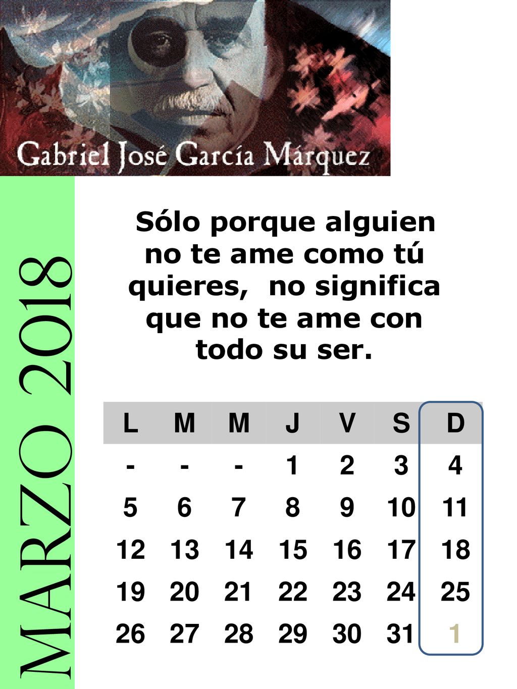 Sólo porque alguien no te ame como tú quieres, no significa que no te ame con todo su ser.