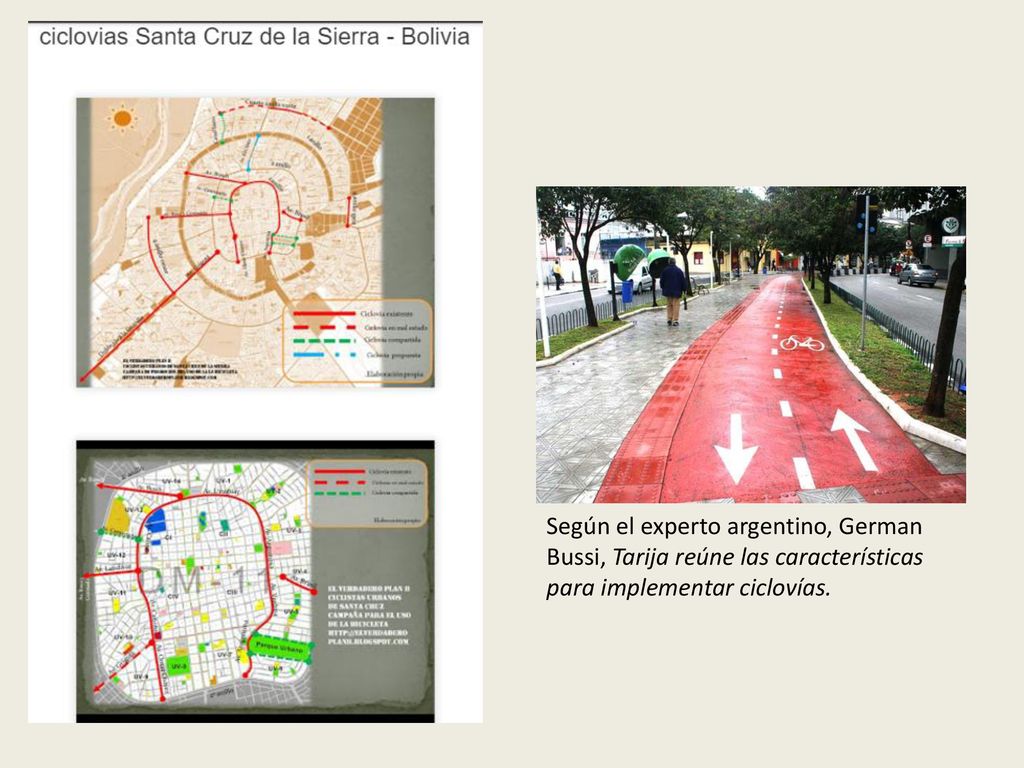 Según el experto argentino, German Bussi, Tarija reúne las características para implementar ciclovías.