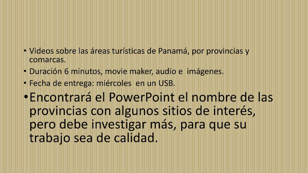Videos sobre las áreas turísticas de Panamá, por provincias y comarcas.