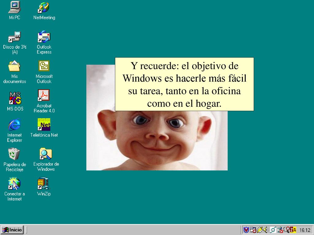 Y recuerde: el objetivo de Windows es hacerle más fácil su tarea, tanto en la oficina como en el hogar.