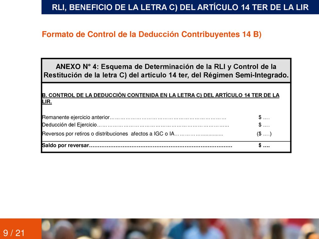 7BENEFICIO DE LA LETRA C) DEL ARTÍCULO 14 TER DE LA LIR
