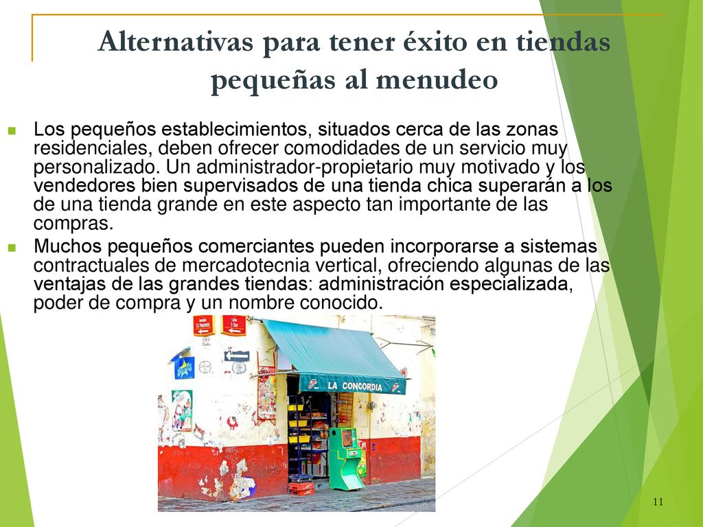 Alternativas para tener éxito en tiendas pequeñas al menudeo