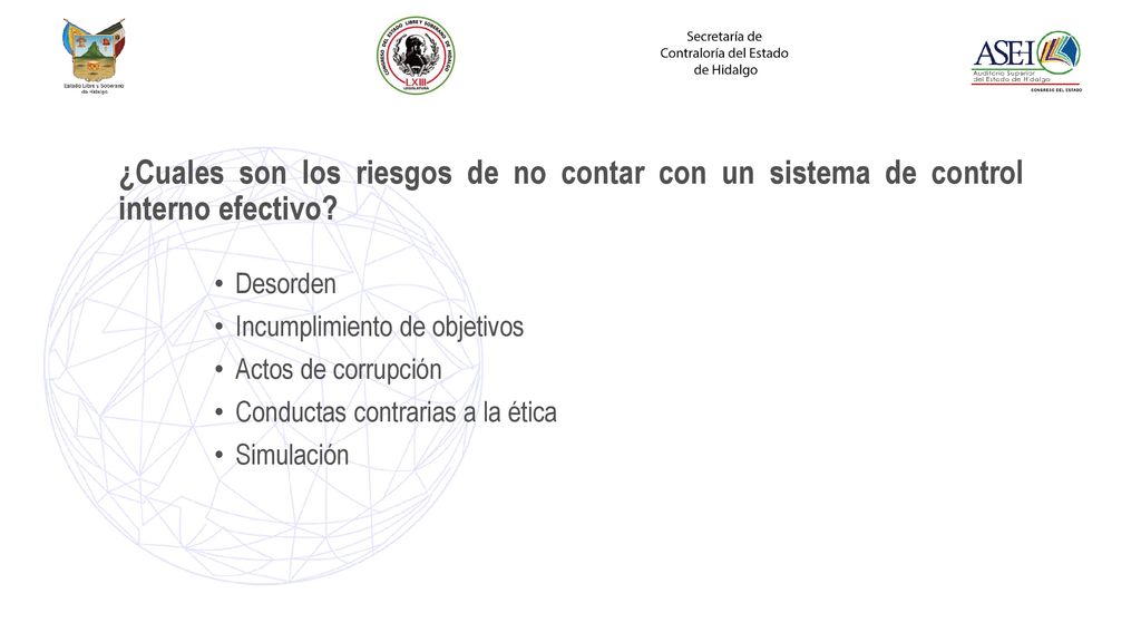¿Cuales son los riesgos de no contar con un sistema de control interno efectivo