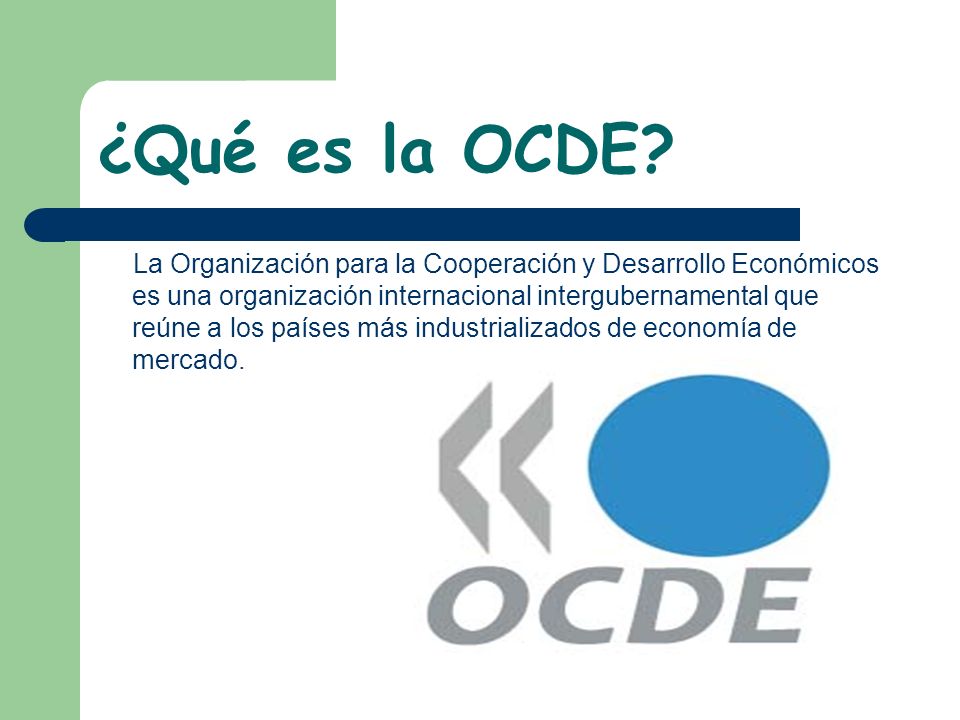 ¿Qué es la OCDE