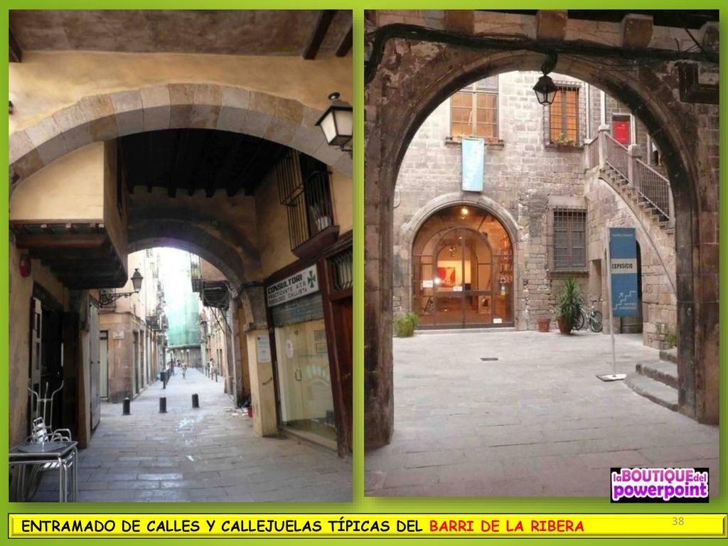ENTRAMADO DE CALLES Y CALLEJUELAS TÍPICAS DEL BARRI DE LA RIBERA