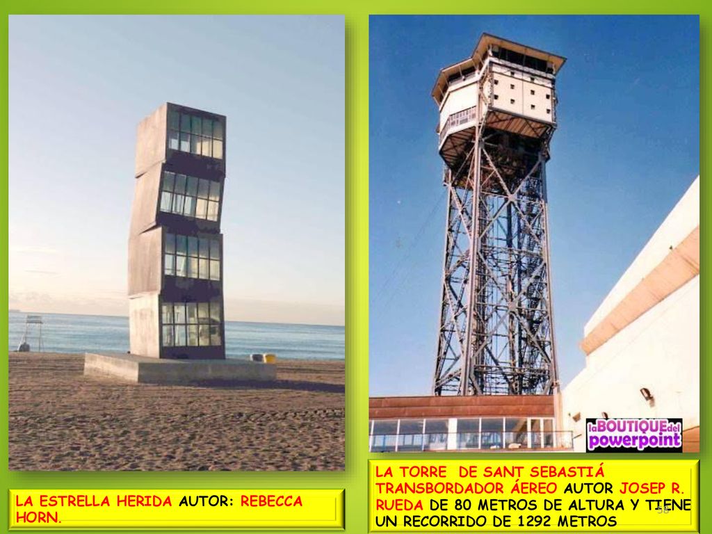 LA TORRE DE SANT SEBASTIÁ TRANSBORDADOR ÁEREO AUTOR JOSEP R