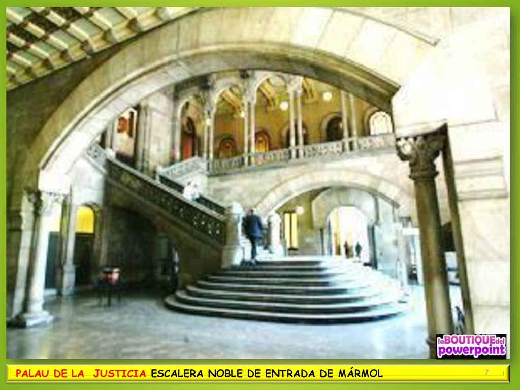 PALAU DE LA JUSTICIA ESCALERA NOBLE DE ENTRADA DE MÁRMOL