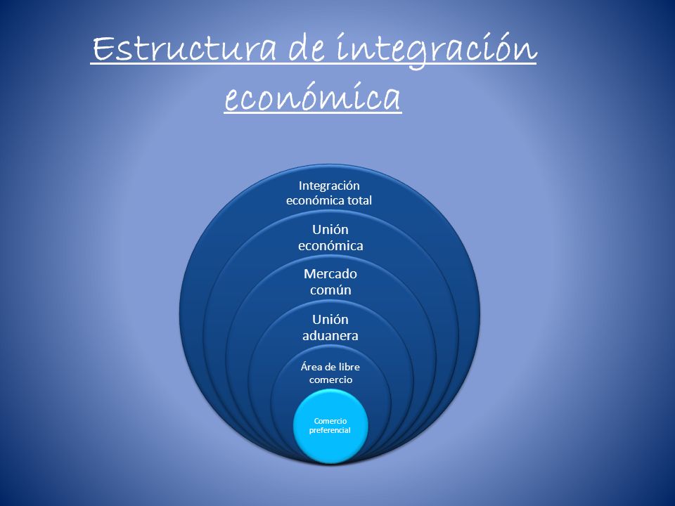 Estructura de integración económica