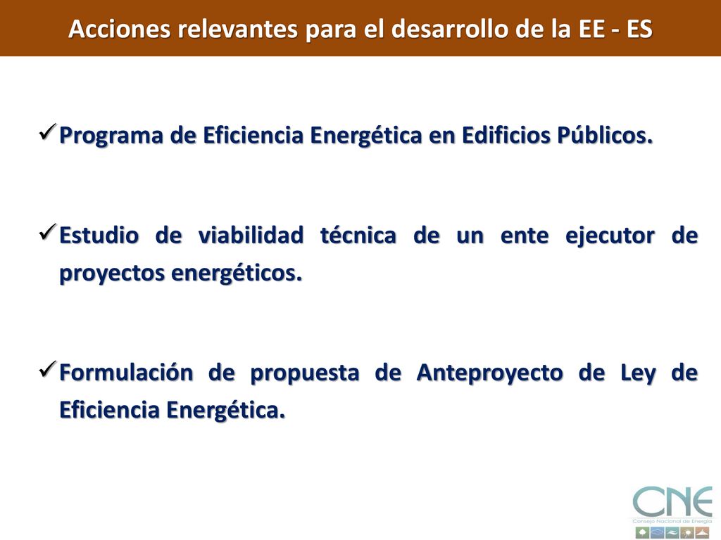 Acciones relevantes para el desarrollo de la EE - ES