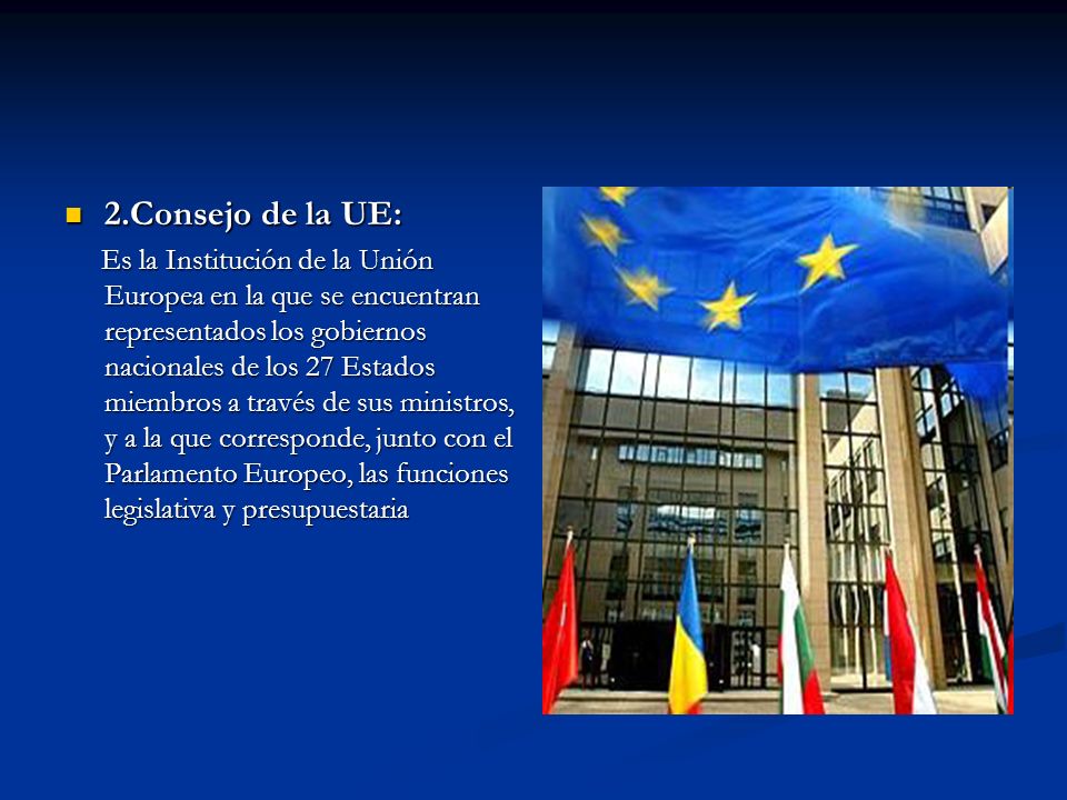 2.Consejo de la UE: