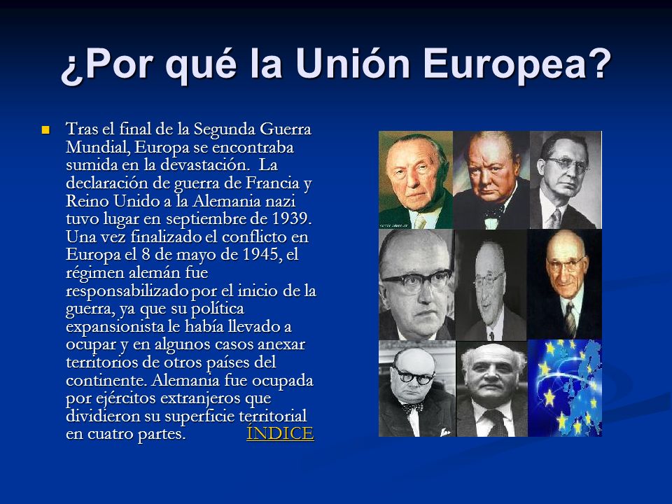 ¿Por qué la Unión Europea