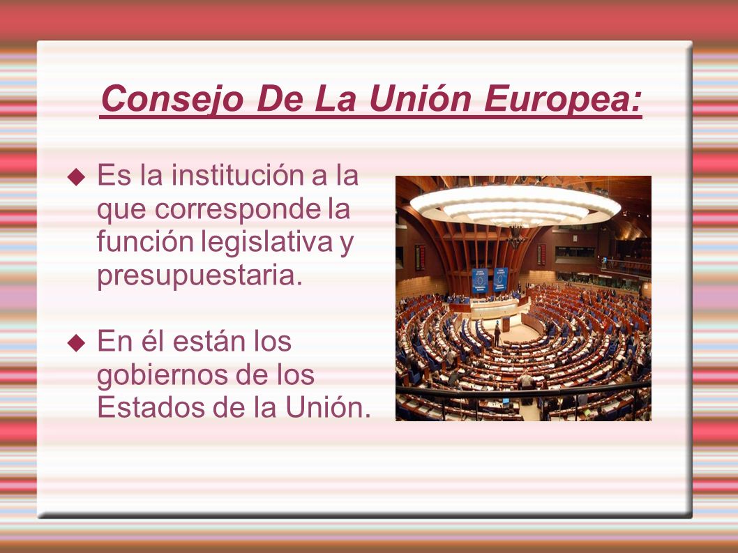 Consejo De La Unión Europea: