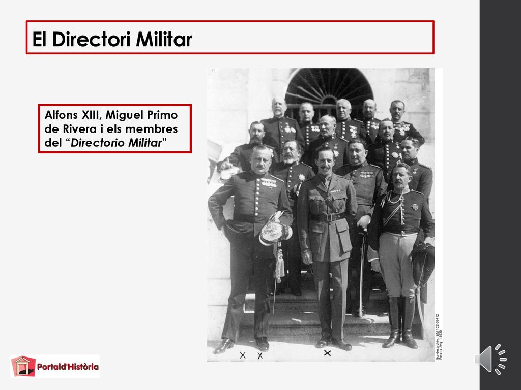 El Directori Militar Alfons XIII, Miguel Primo de Rivera i els membres del Directorio Militar