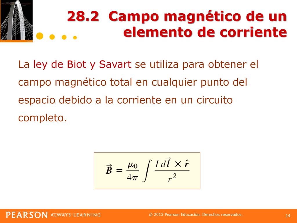 28.2 Campo magnético de un elemento de corriente