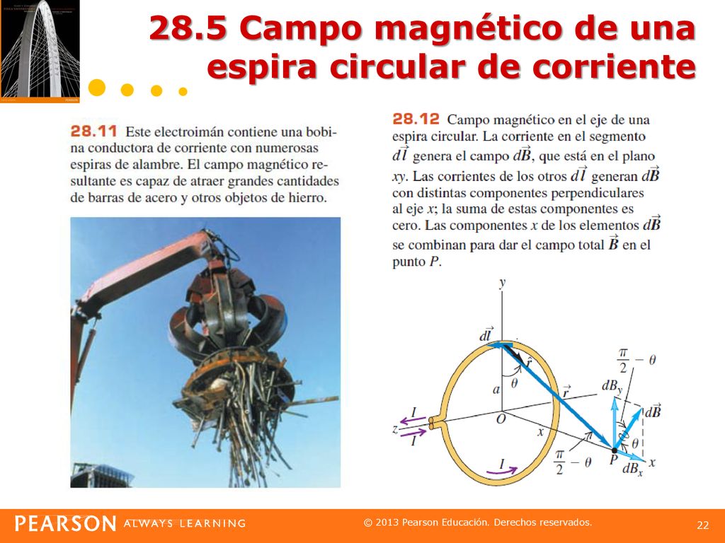 28.5 Campo magnético de una espira circular de corriente