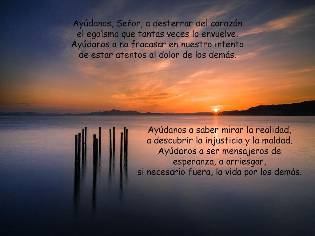 Ayúdanos, Señor, a desterrar del corazón