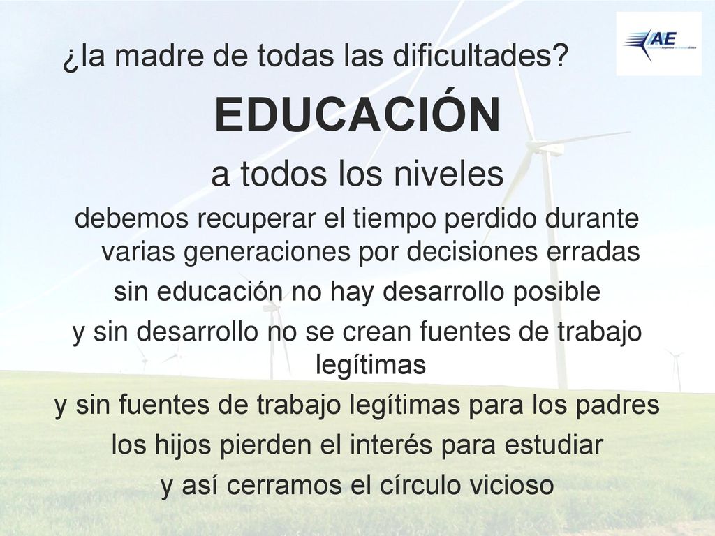 EDUCACIÓN a todos los niveles ¿la madre de todas las dificultades